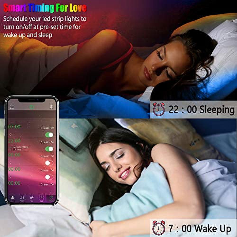 50ft Smart Color Changing LED Strip Lights with Remote N998