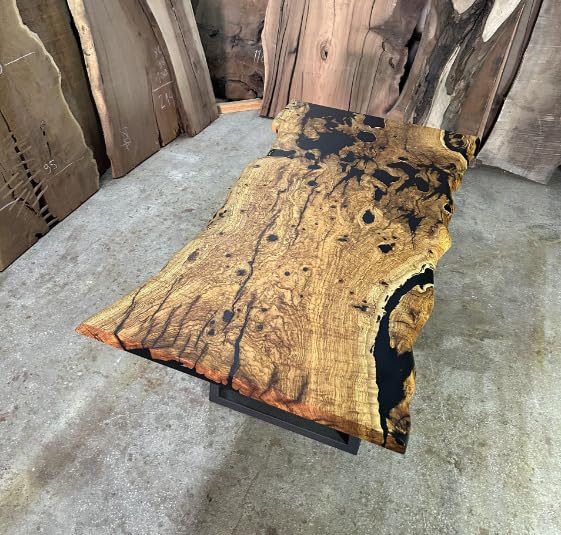 Epoxy Wooden Dining Table (30 x 36 x 24 Inches) C451