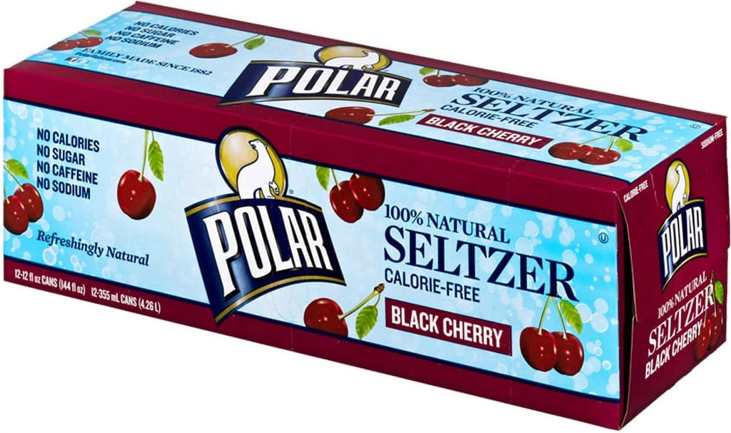 Black Cherry Seltzer Water, 12 Fl Oz, 24 Count V571