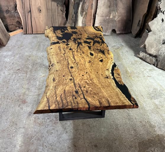 Epoxy Wooden Dining Table (30 x 36 x 24 Inches) C451