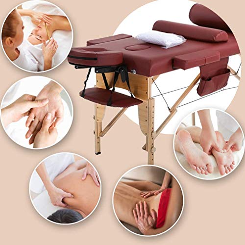 Portable Foldable Massage Table with Carry Case, Cream P3290