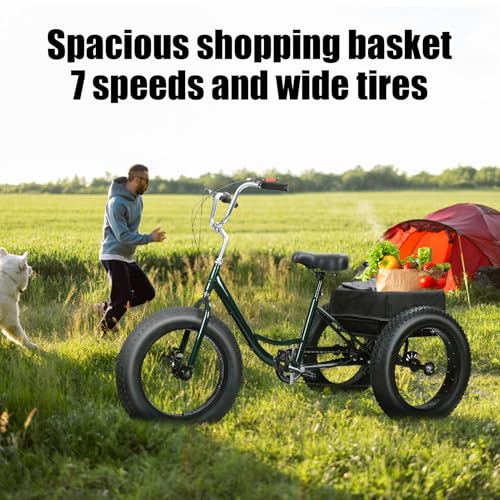 20 Inch 3 Wheeled Fat Tire Drift Trike with Double Disc Brake U14168