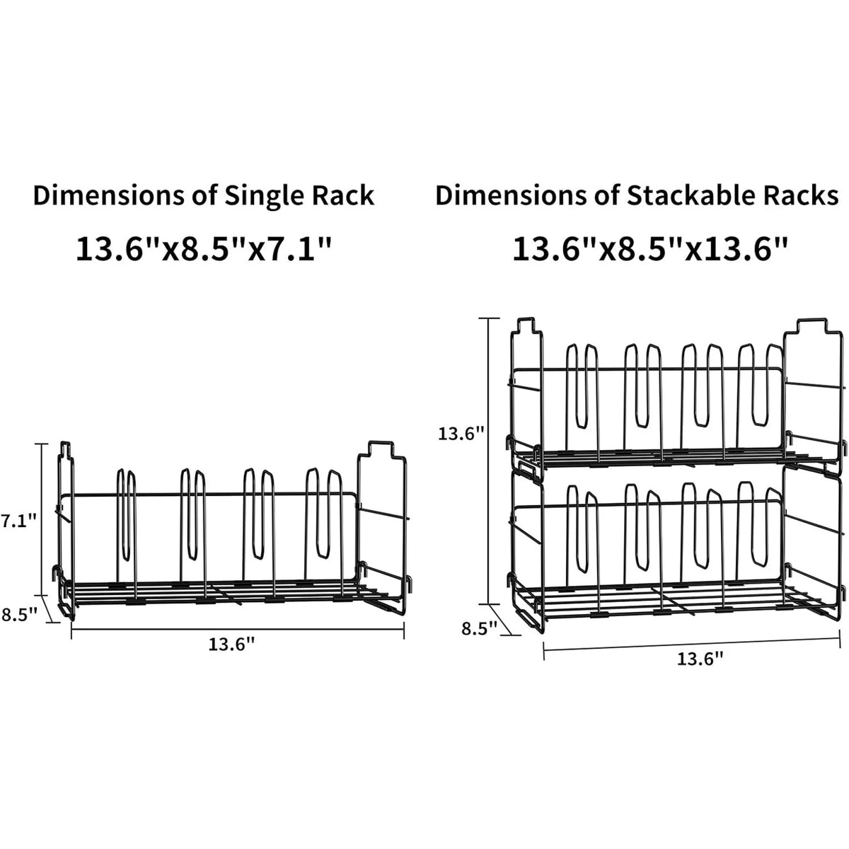 Black Plastic Lid Organizer with 4 Dividers Z11914