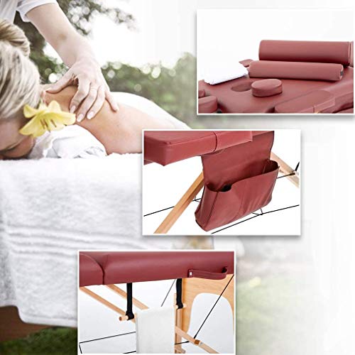 Portable Foldable Massage Table with Carry Case, Cream P3290