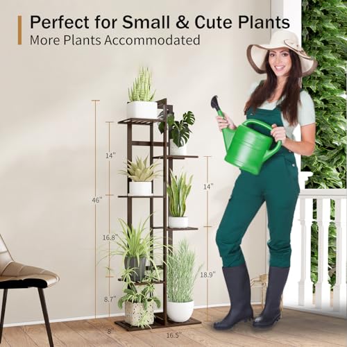 Bamboo 6 Tier Plant Stand I7668