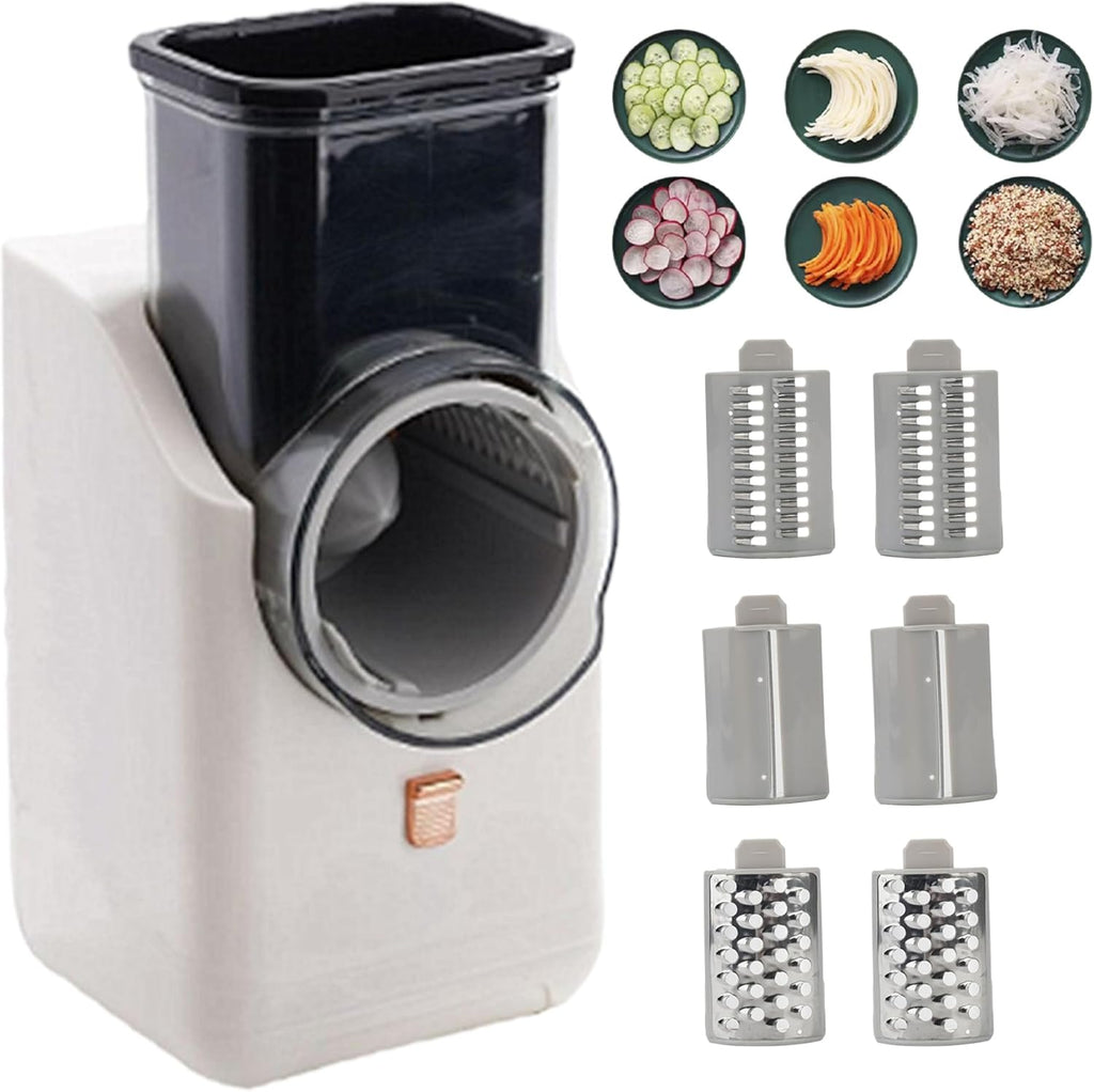 3 in1 Electric Cheese Grater with 6 Blades D7046