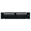 Category 6 Mini Patch Panel, 12 Port, Wall Mount W623467