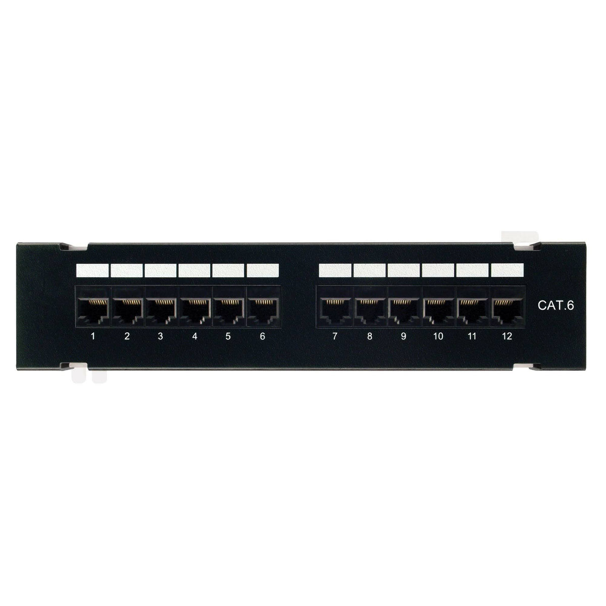 Category 6 Mini Patch Panel, 12 Port, Wall Mount W623467