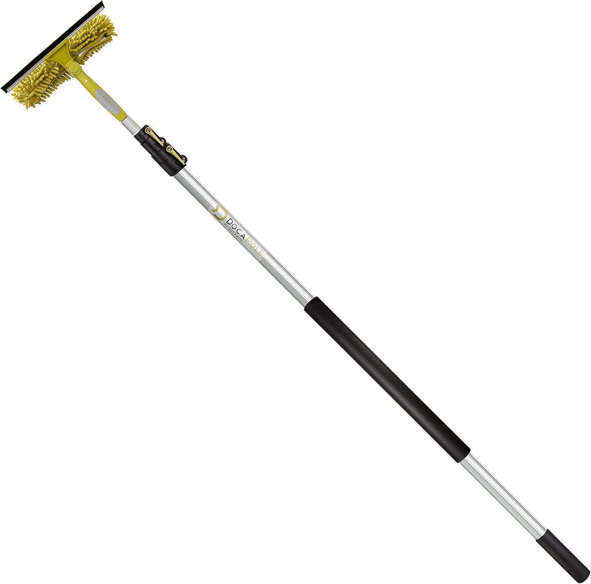 24 ft Telescoping Extension Pole Window Squeegee with Scrubber B29009