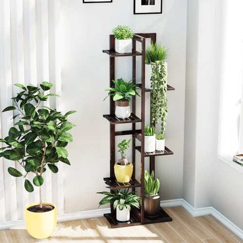 Bamboo 6 Tier Plant Stand I7668