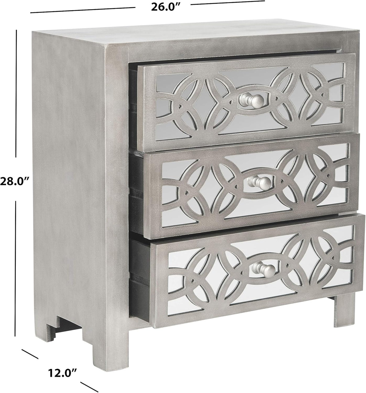 Grey 3 Drawer Chest K95950