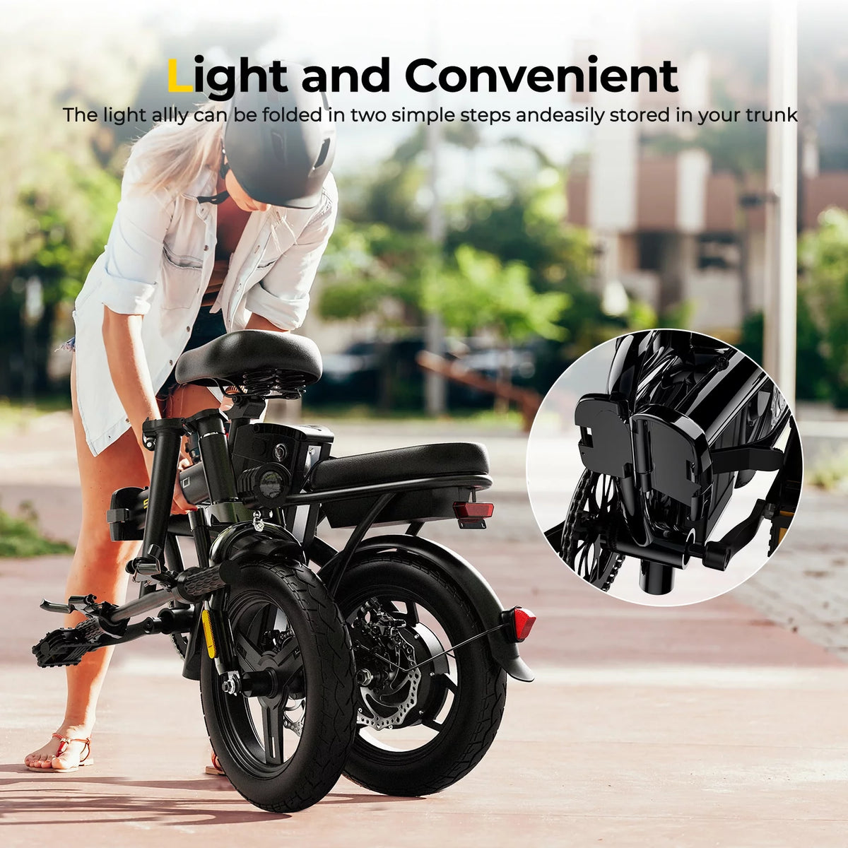 36V 10Ah Foldable Electric Bike 400W Motor X7434