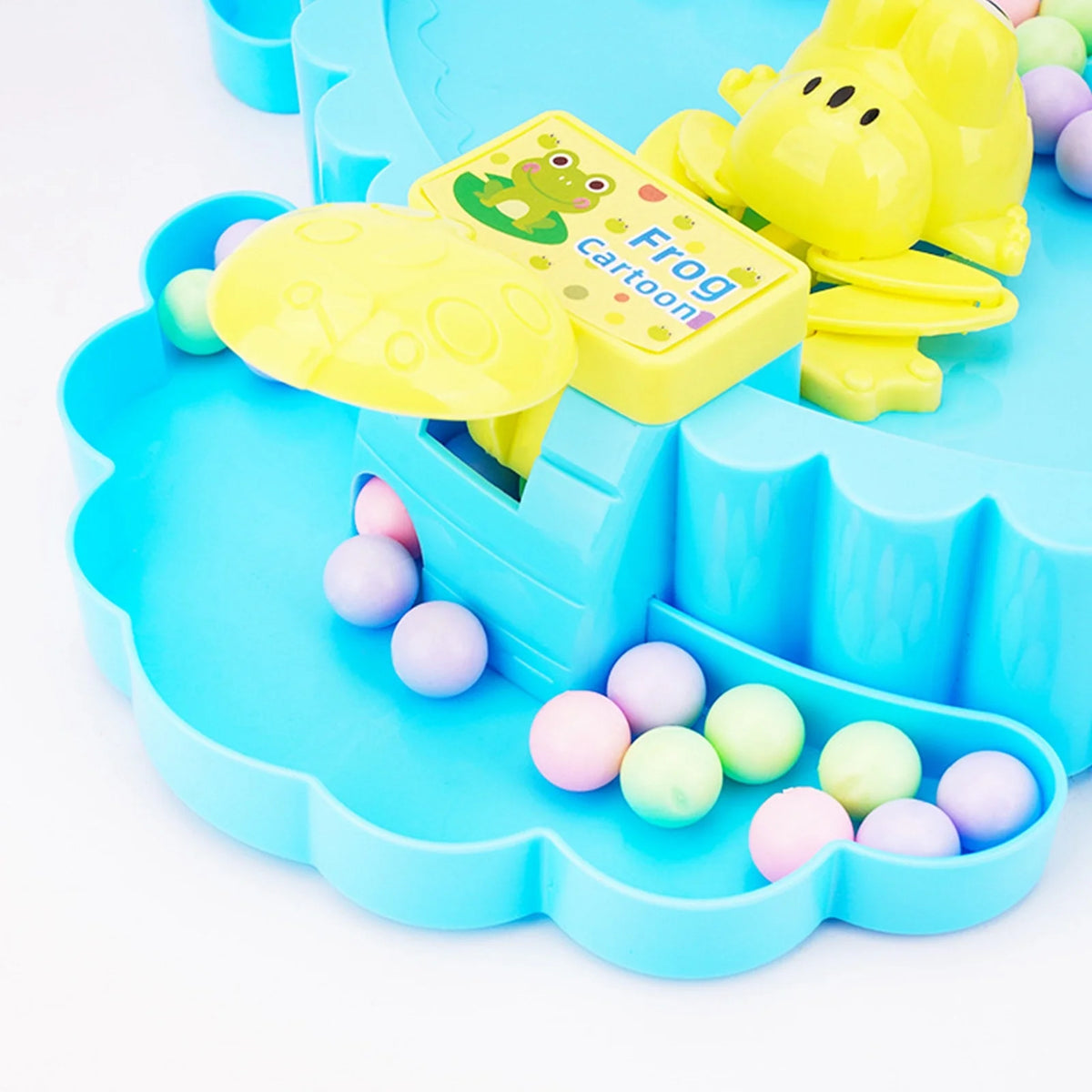 Blue Hungry Frogs Eating Beans Board Game S532