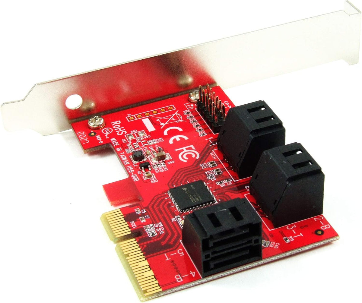 6-Port SATA 6G PCI Express x4 Host Adapter Card L3113