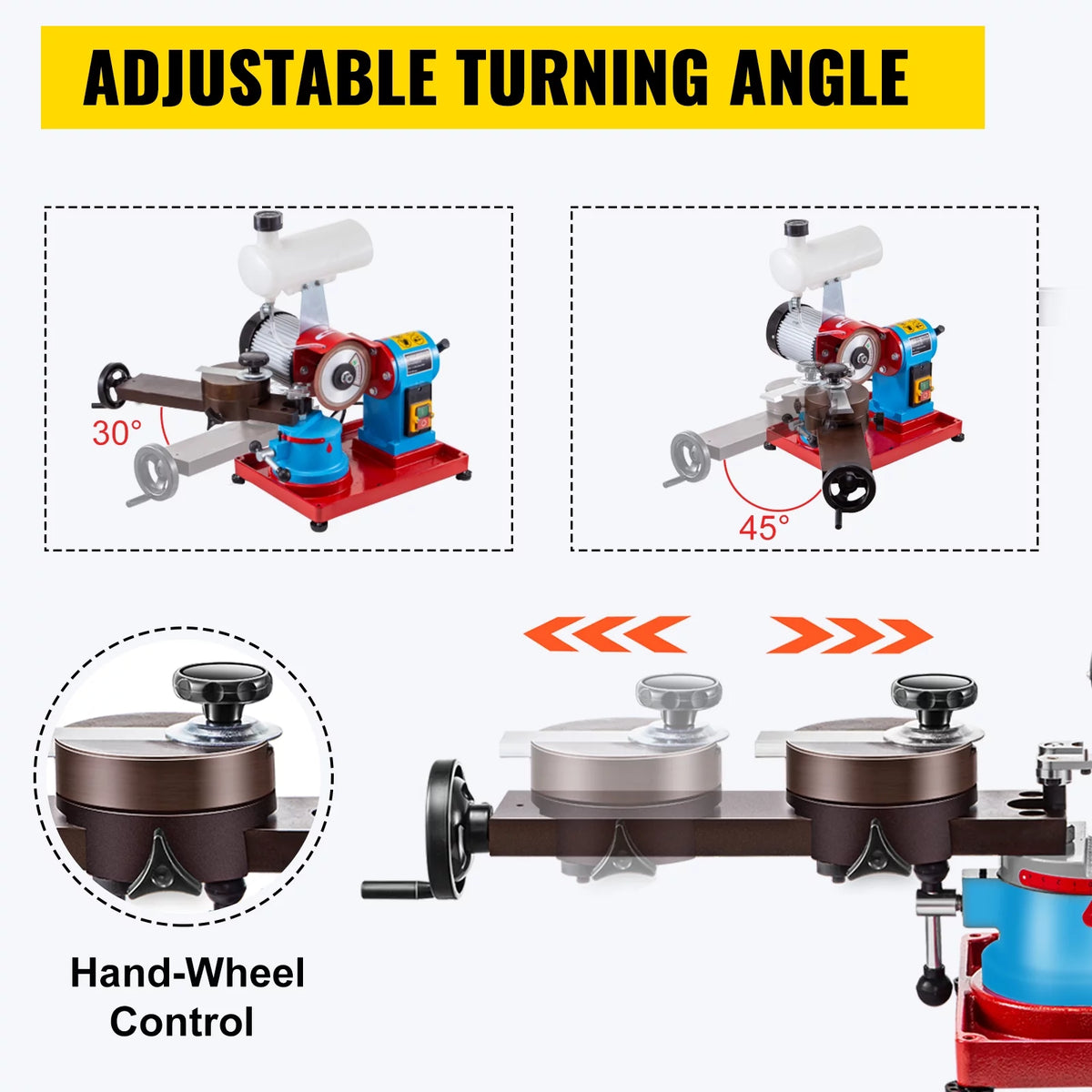110V 370W Rotary Saw Blade Sharpener Machine with Water Tank I2408