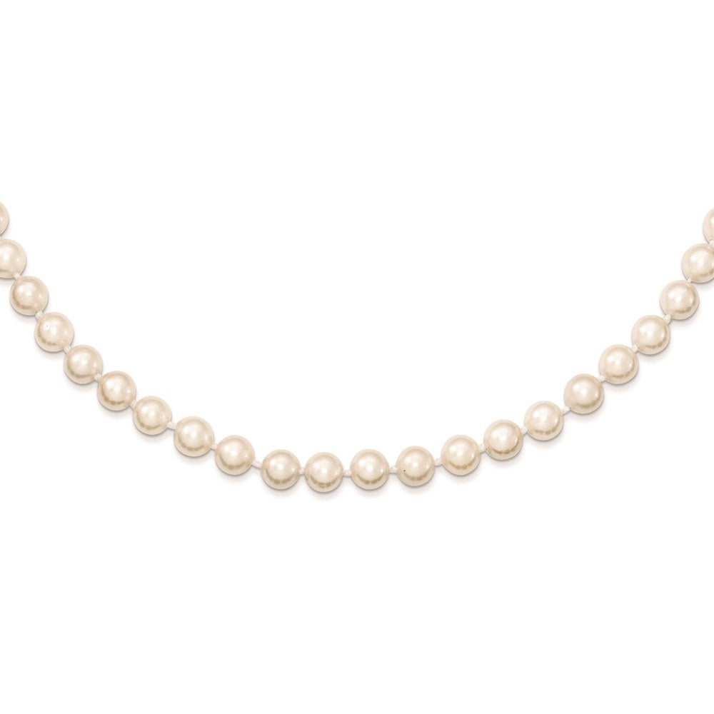 14K Yellow Gold Akoya Cultured Pearl Necklace 18" Y840207