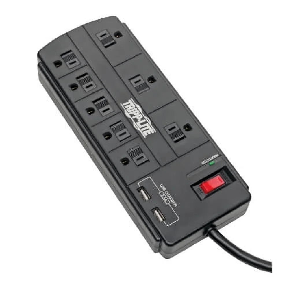 8-Outlet Surge Protector with 2 USB Ports S5482