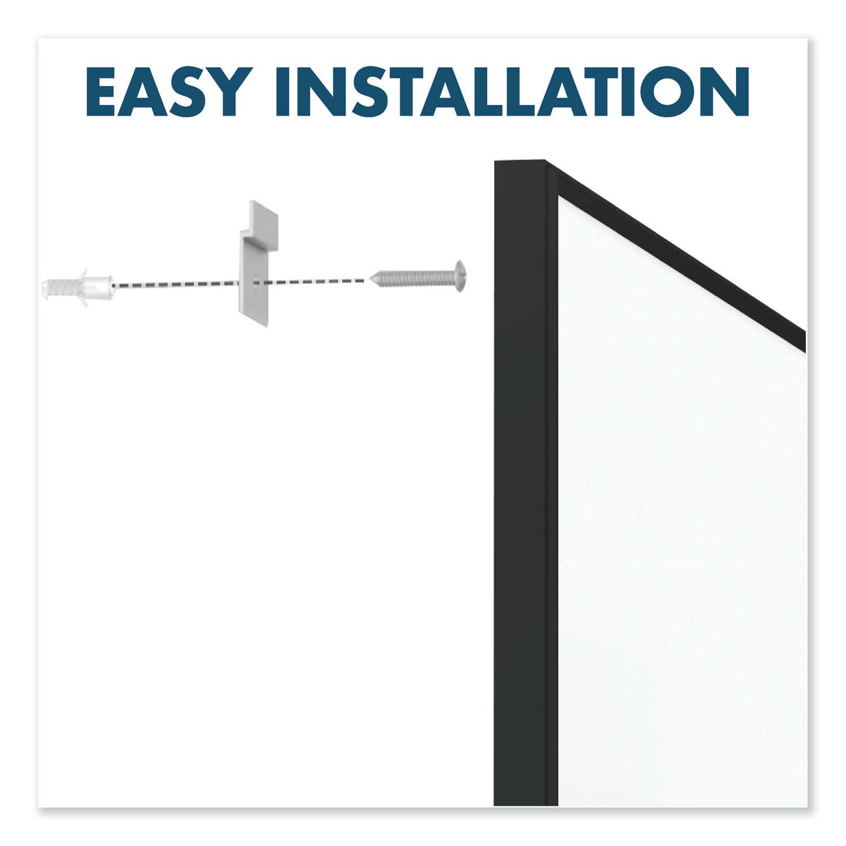 Black Frame Nano-Clean Magnetic Whiteboard K473