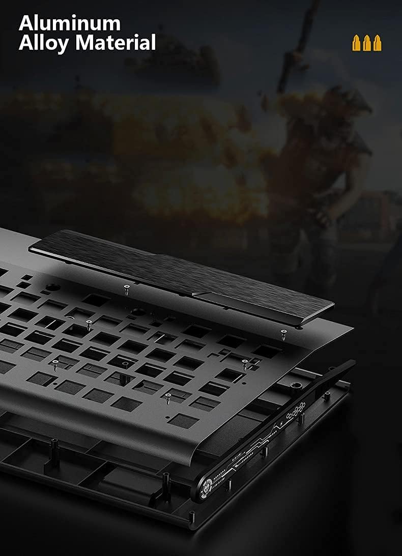 104-Key Mechanical Gaming Keyboard with Mouse and Mouse Pads V9118