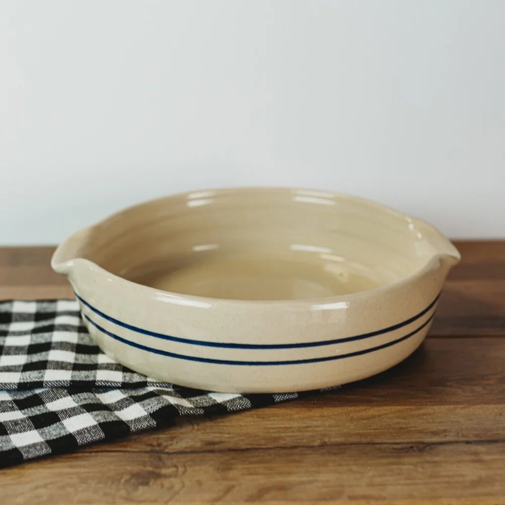 Handmade Stoneware Cornbread Pan K75413