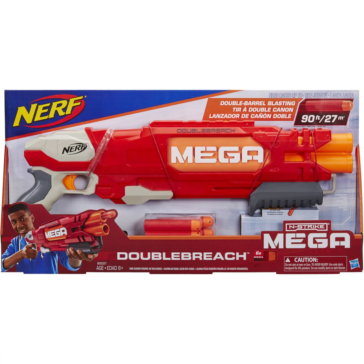 Nerf Mega Blaster with 6 Darts D556522