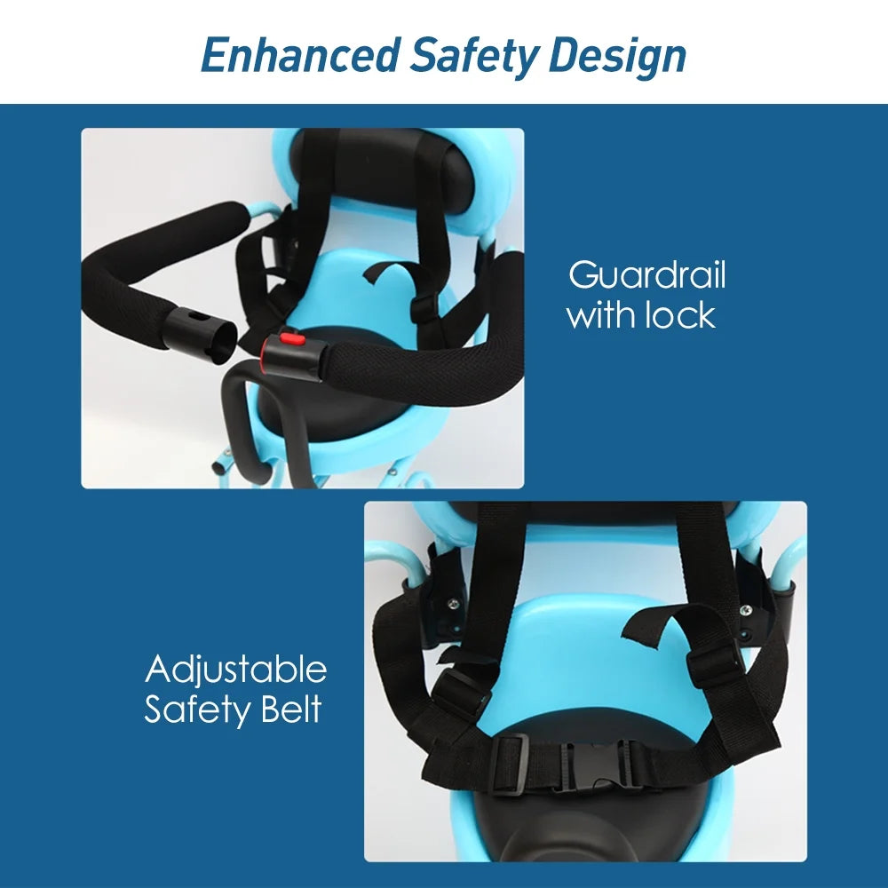 Child Bike Seat Rear Mounted Seat Carrier for Toddlers 6M-6Y Hold up to 77lbs W70004