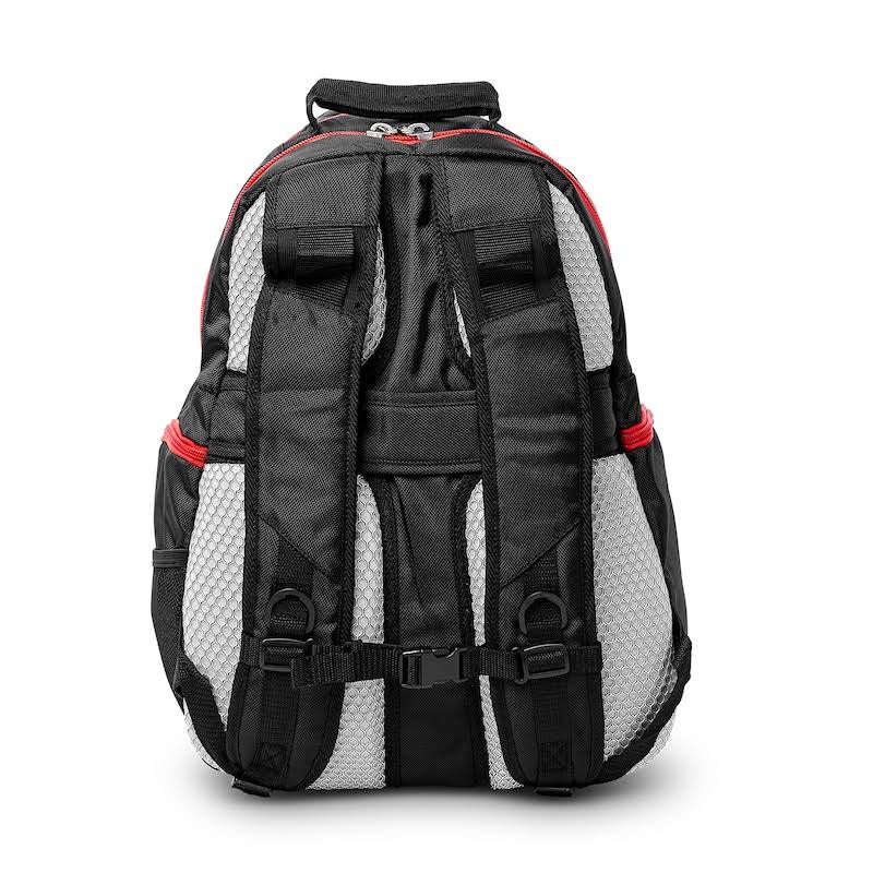 Black/Red Premium Color Trim Backpack E222
