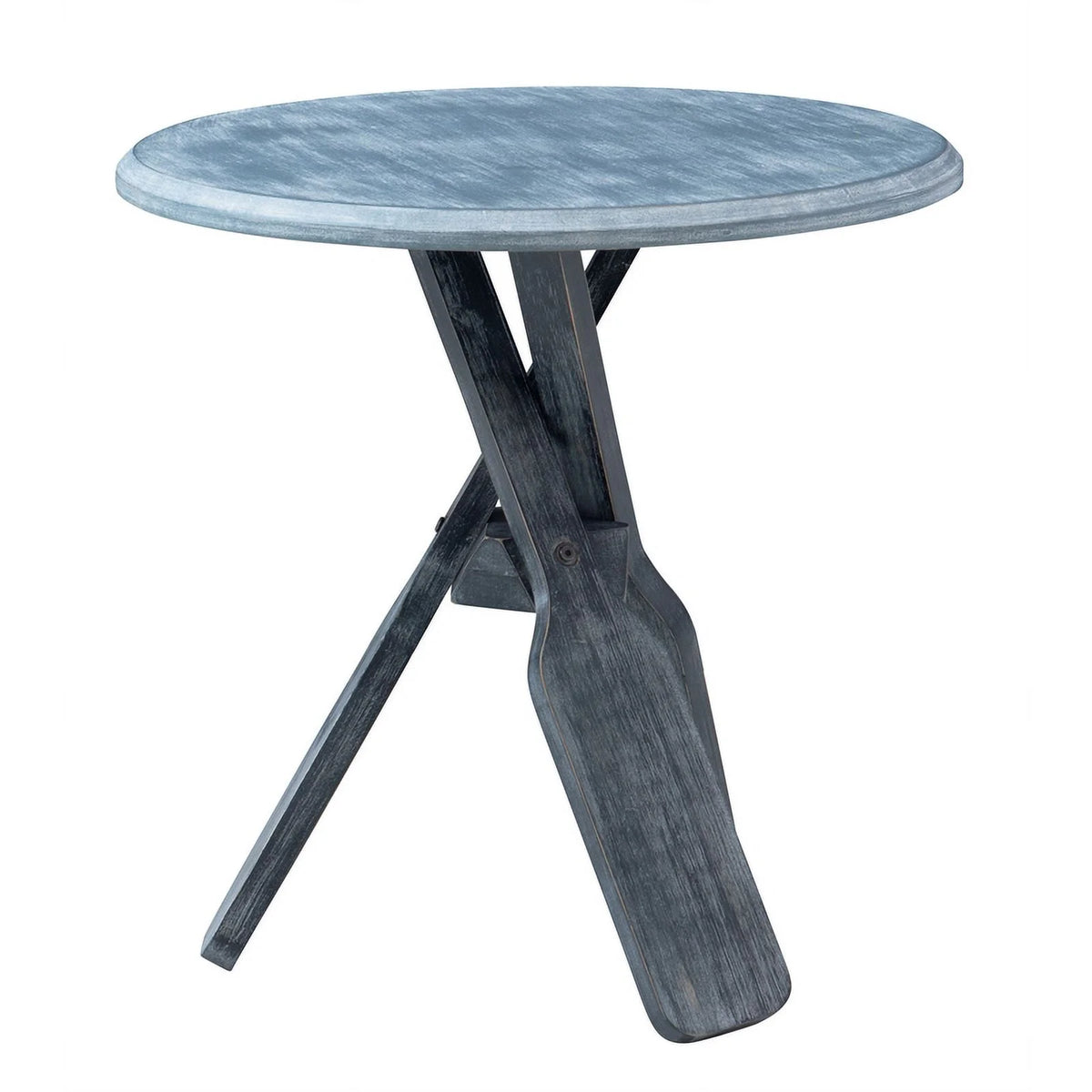 Gray Wood Side Table O413