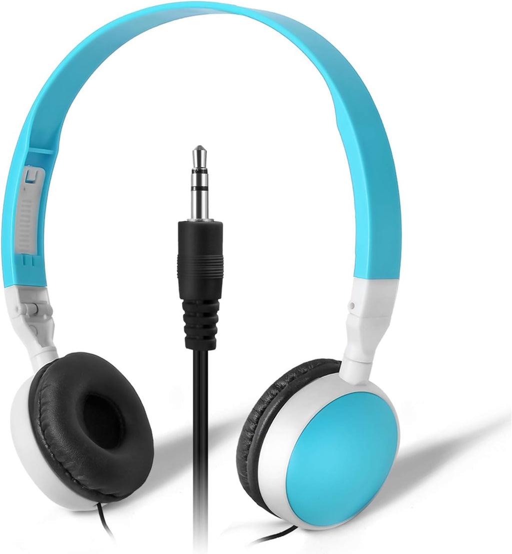 25 Pack Multi Color Foldable Headphones for School K523186
