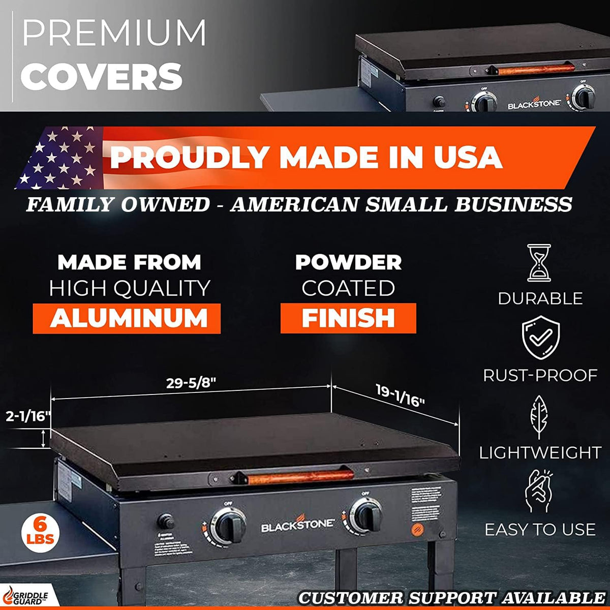 Hard Cover Lid for 28 Inch Griddle V45868