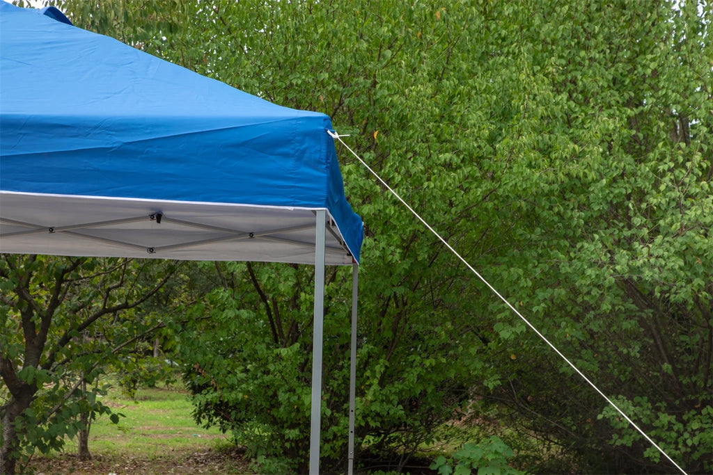 10x10ft Pop-up Canopy Tent with Wheeled Bag - Blue H238