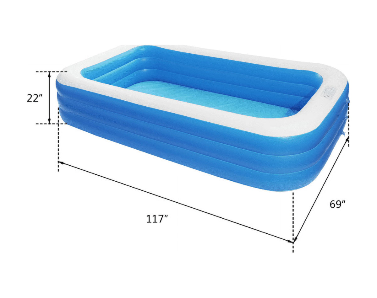 Inflatable Pool 10ft by 6ft by 2.5ft M451266