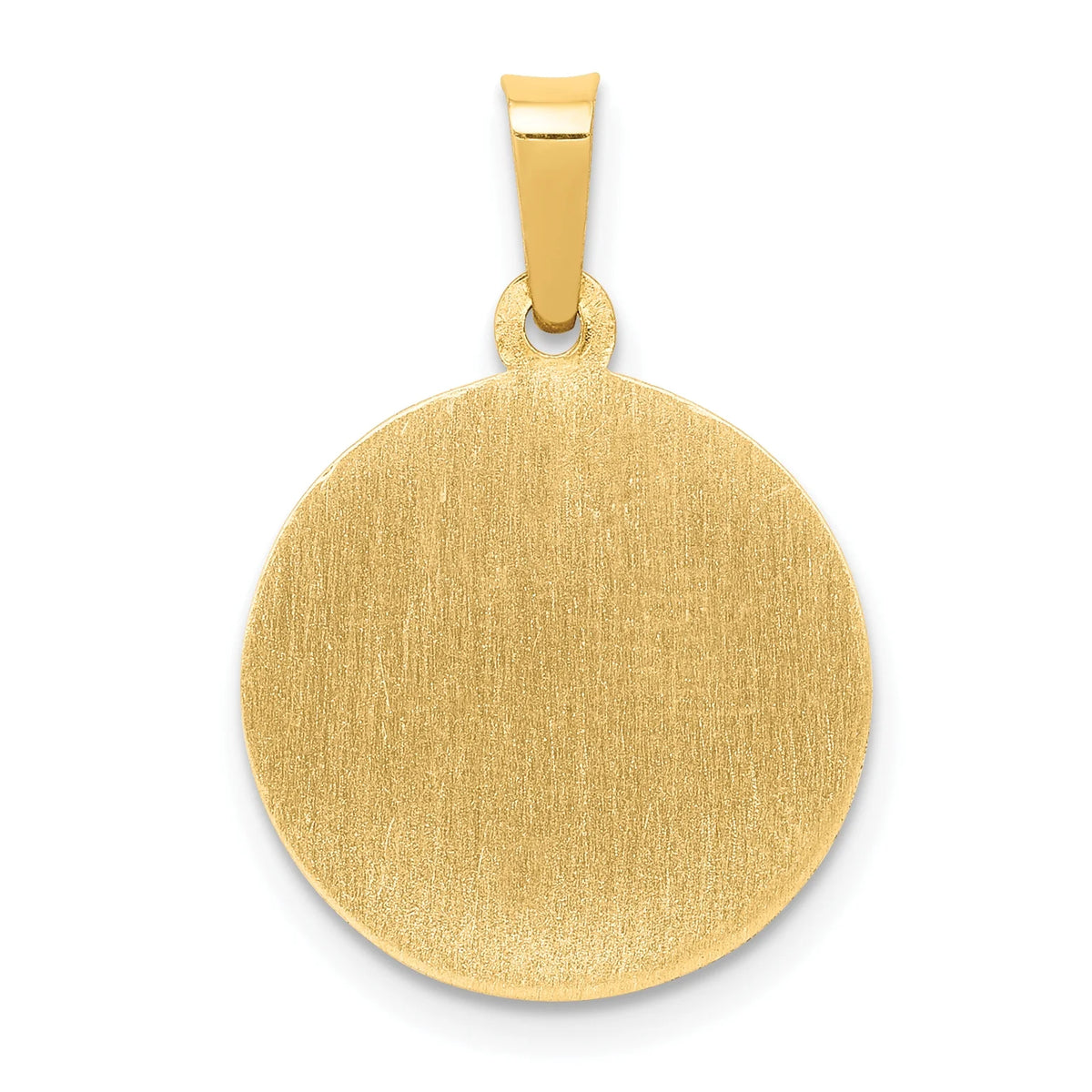 14K Yellow Gold St Michael Medal Pendant Charm V8083