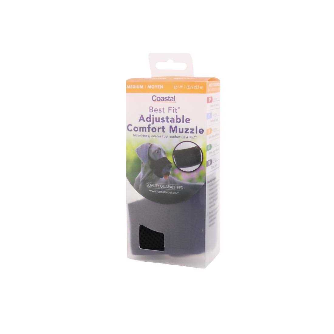 Black Adjustable Dog Muzzle J692