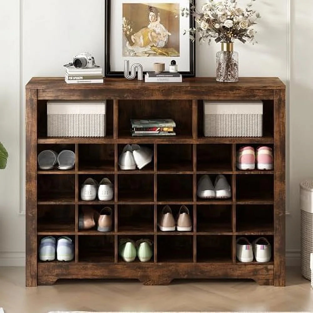 24 Shoe Cabinet with Cubbies E44604