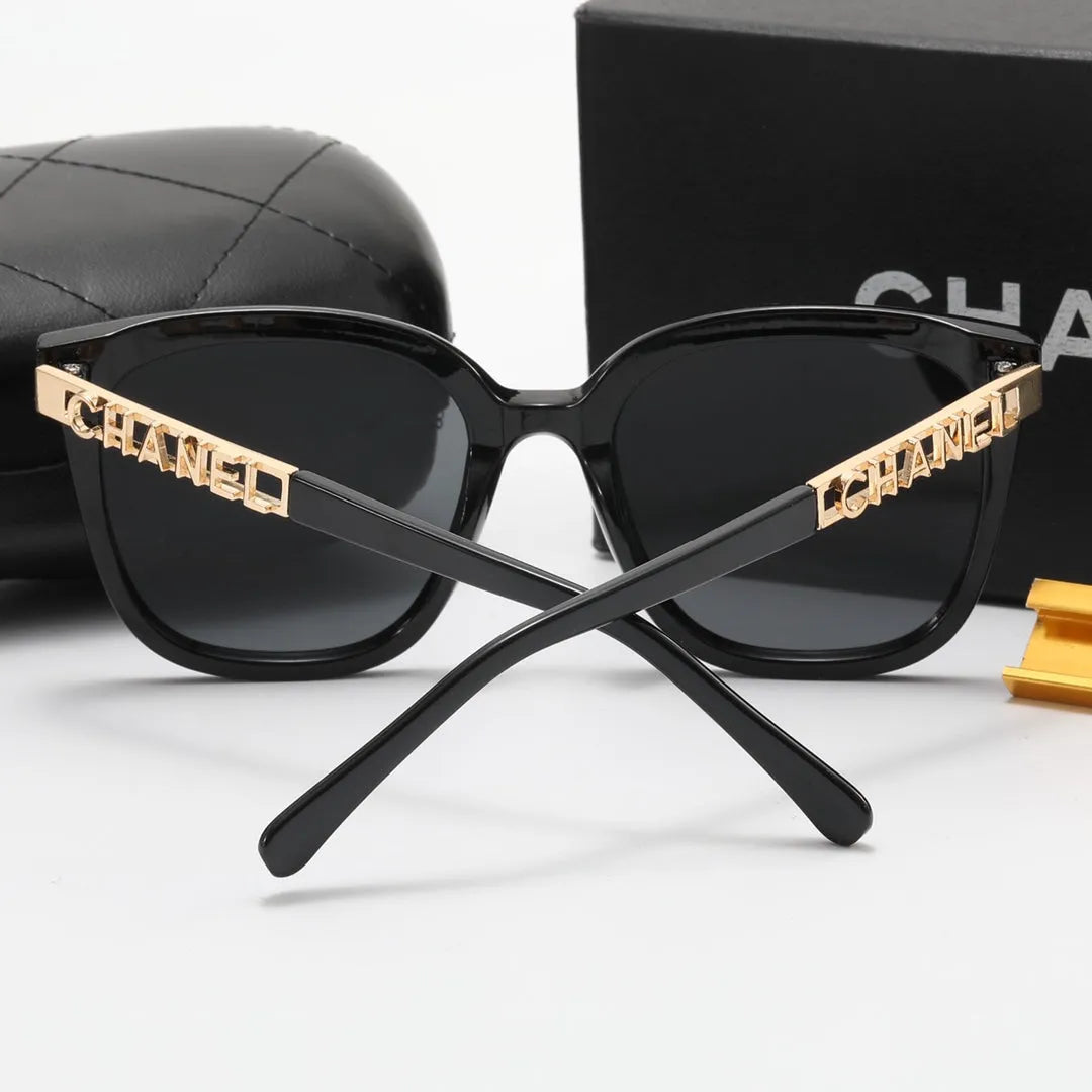 Double C Hollow Large Letter Polarized Sunglasses L6282