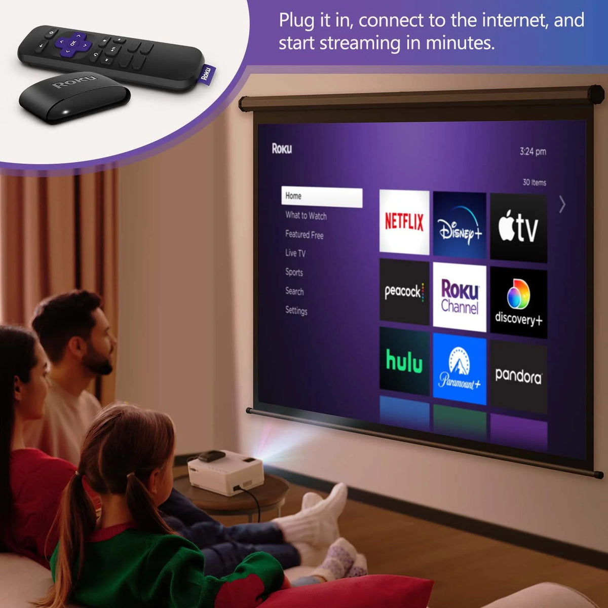 HD Mini Projector with Streaming Player B712