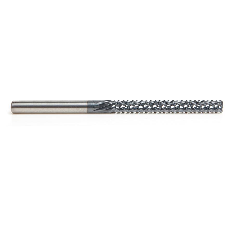 Solid Carbide Fiberglass and Composite Cutting 1/4 Dia x 2-1/8 x 1/4 Shank AlTiN Coated Mill End D3829