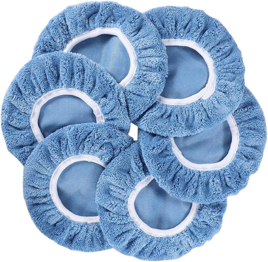 Cotton Polishing Bonnet Buffing Pad Cover for 5 to 6 Car Polisher Pack of 6Pcs U5463