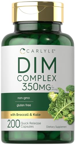 350mg 200 Count Vegetarian Non-GMO Gluten Free DIM Supplement U661