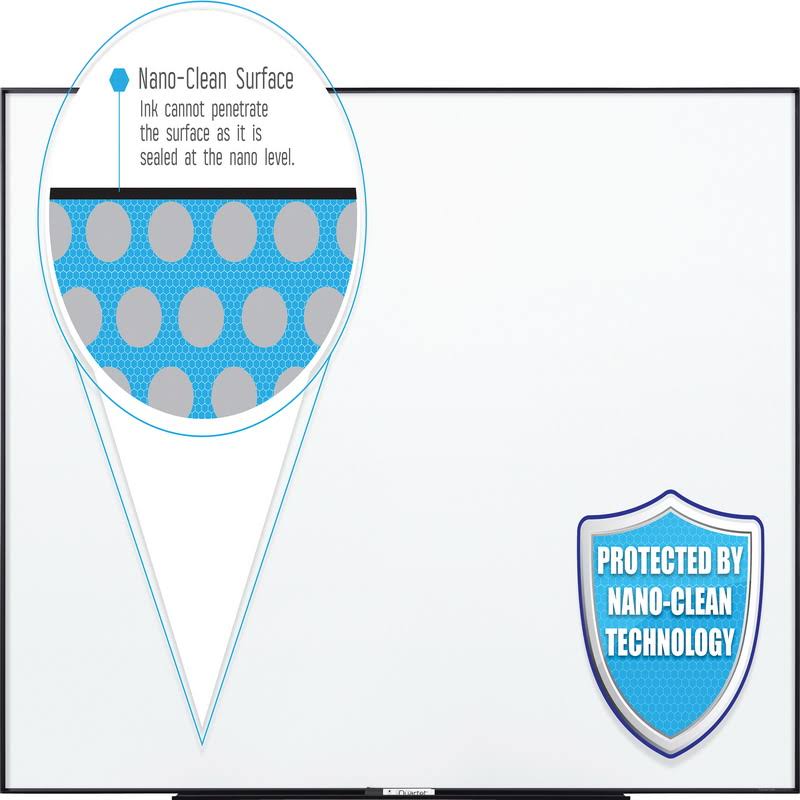 Black Frame Nano-Clean Magnetic Whiteboard K473