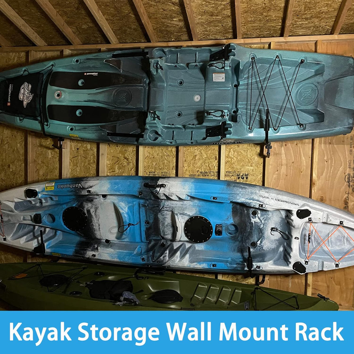 Steel Folding Kayak Storage Wall Mount Rack Pack of 2 L909686