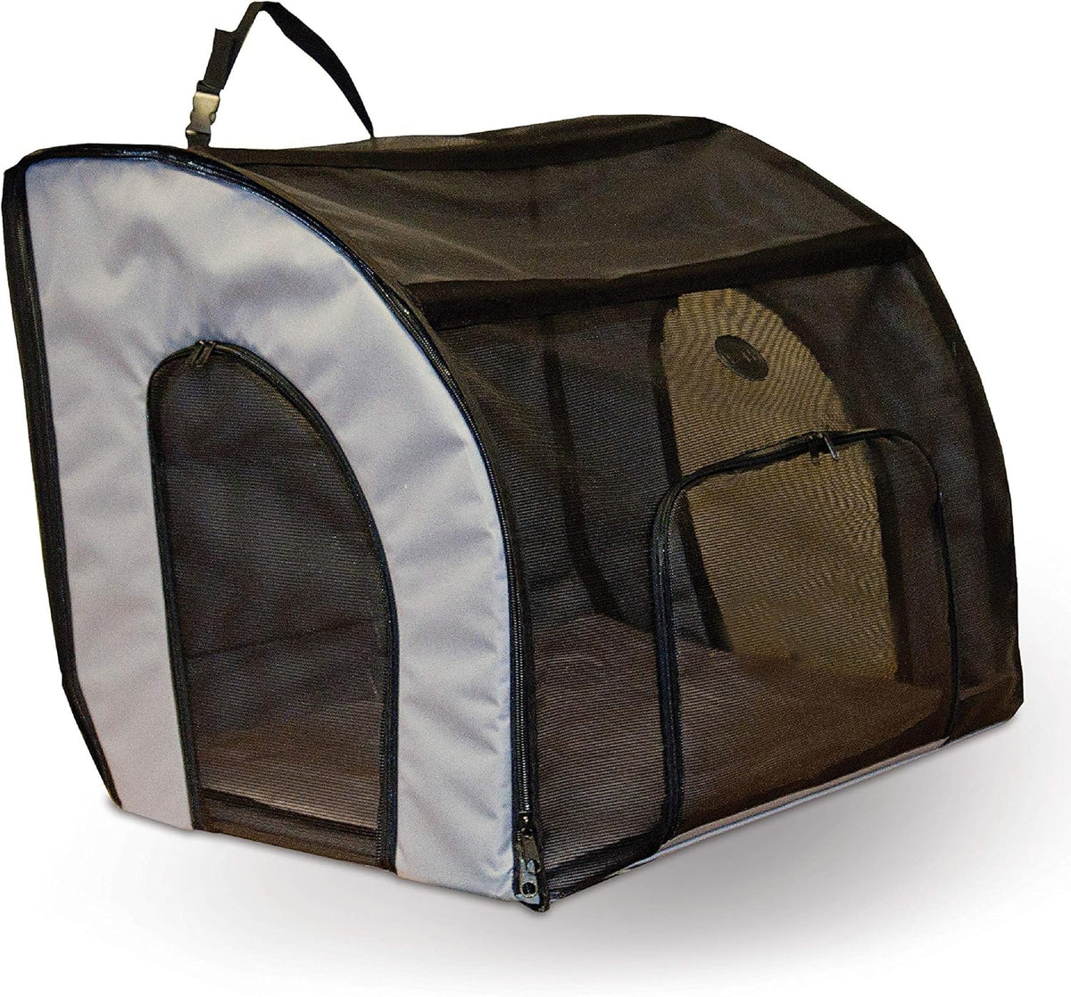 Gray/Black Medium Pet Travel Safety Carrier Pack of 2 R64671