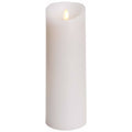 White Unscented Pillar Candle X37068