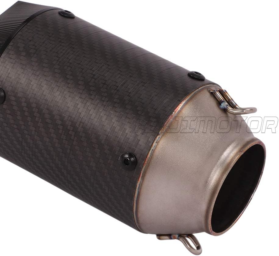51mm Round Carbon Fiber Exhaust Muffler H980
