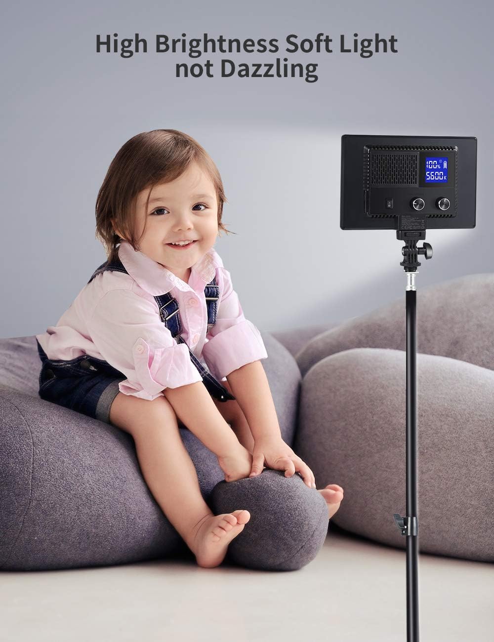 LED Video Light with LCD Display C79606