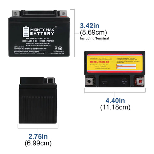 12V SLA Replacement Battery D574
