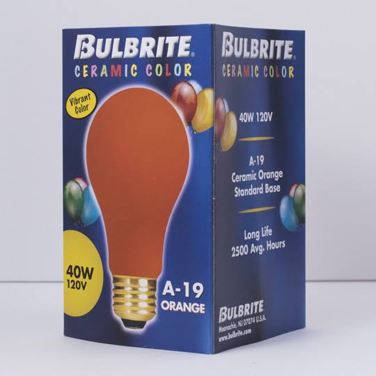 Set of 18 Dimmable Incandescent Light Bulb Ceramic Orange H618