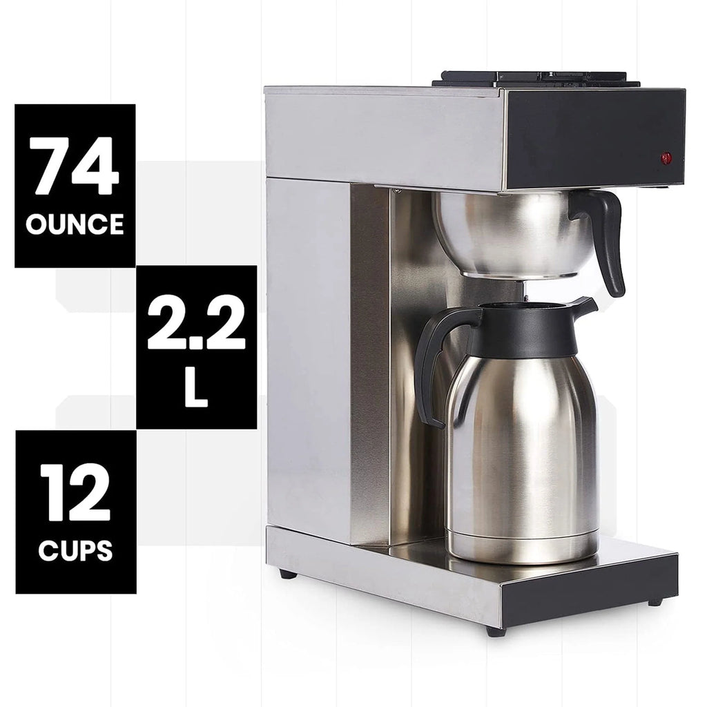12 Cup Stainless Steel Pour Over Coffee Maker S3604