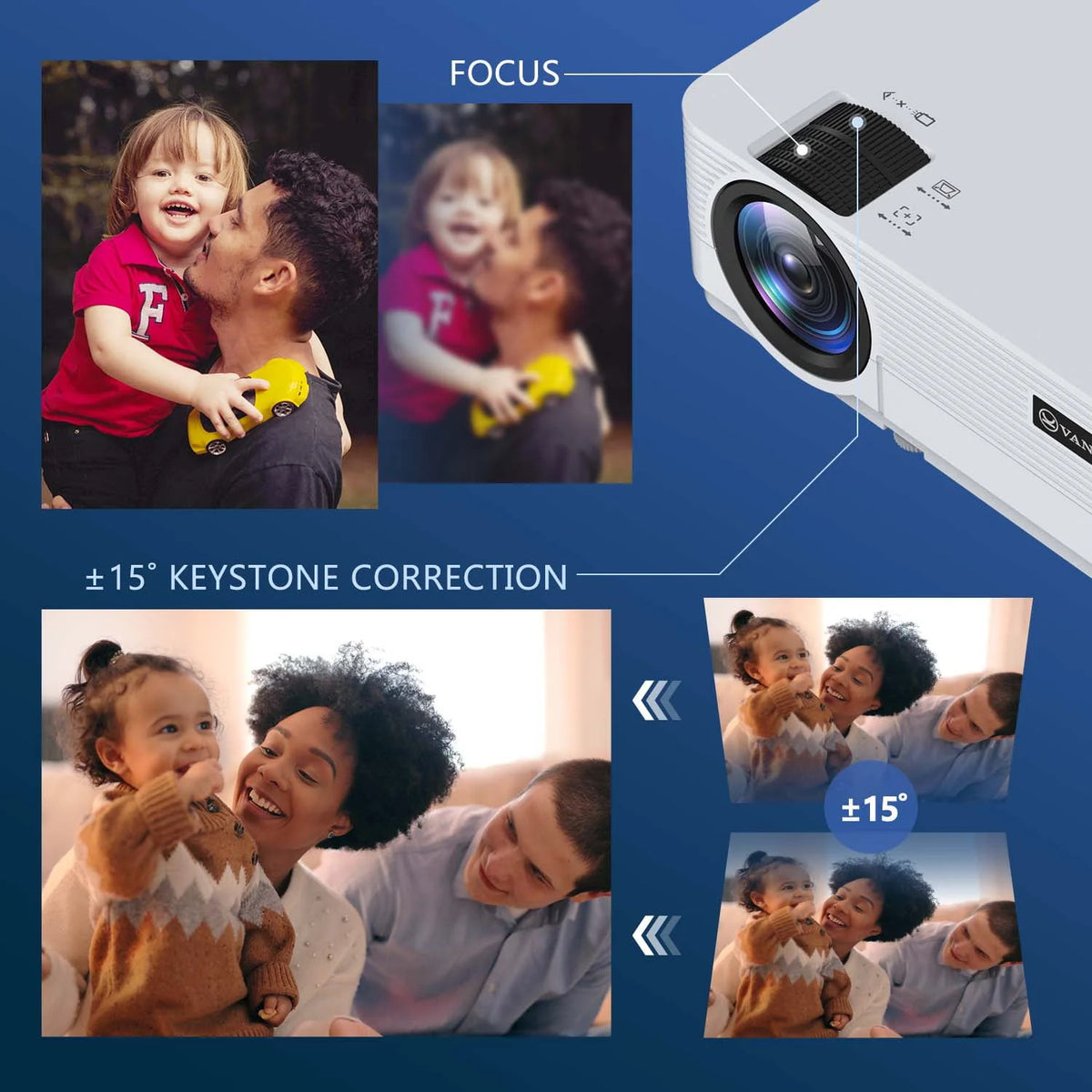 HD Mini Projector with Streaming Player B712